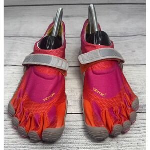 VIBRAM Fivefingers Women Shoes Activewear Barefoot Running Orange Pink Size 38